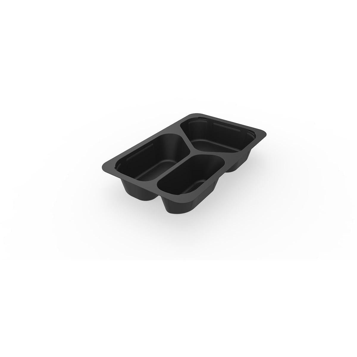1/4 GN Menu Trays 3 Black PP/MIN 265x162x45 | Pack (225 pieces)