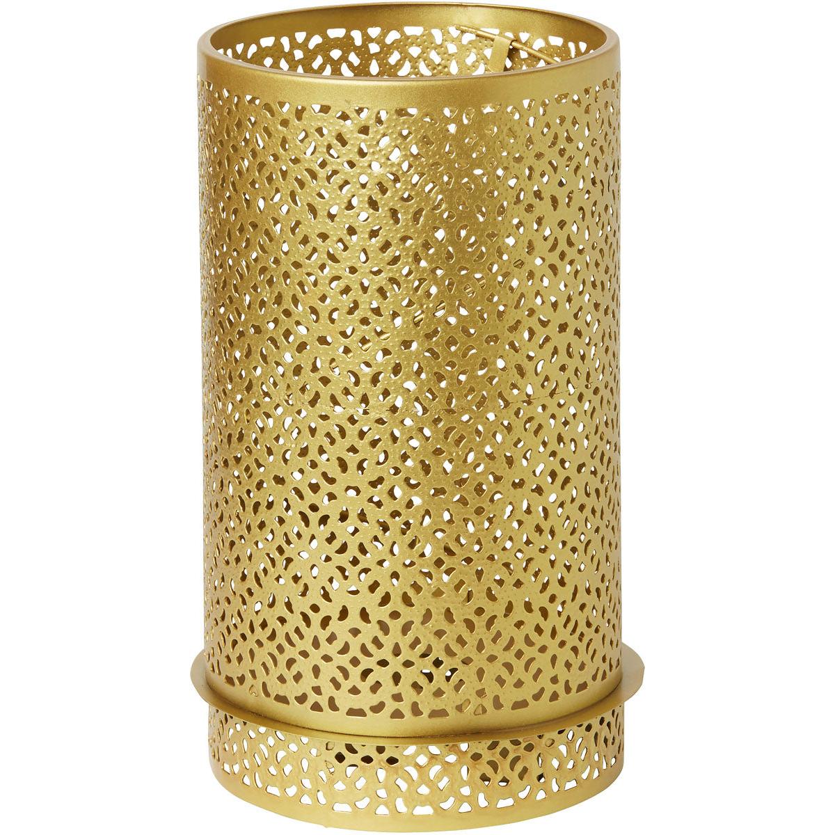 Auslaufartikel: Kerzenhalter Bliss 200 x 120 mm gold, Metall