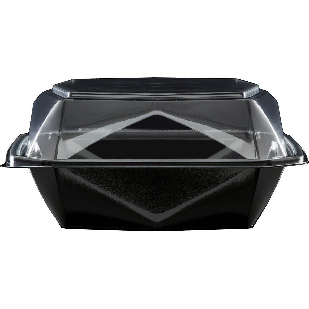 Octaview® M+ Schwarz / Transparent APET 185x185x90 | Packung (255 Stück)