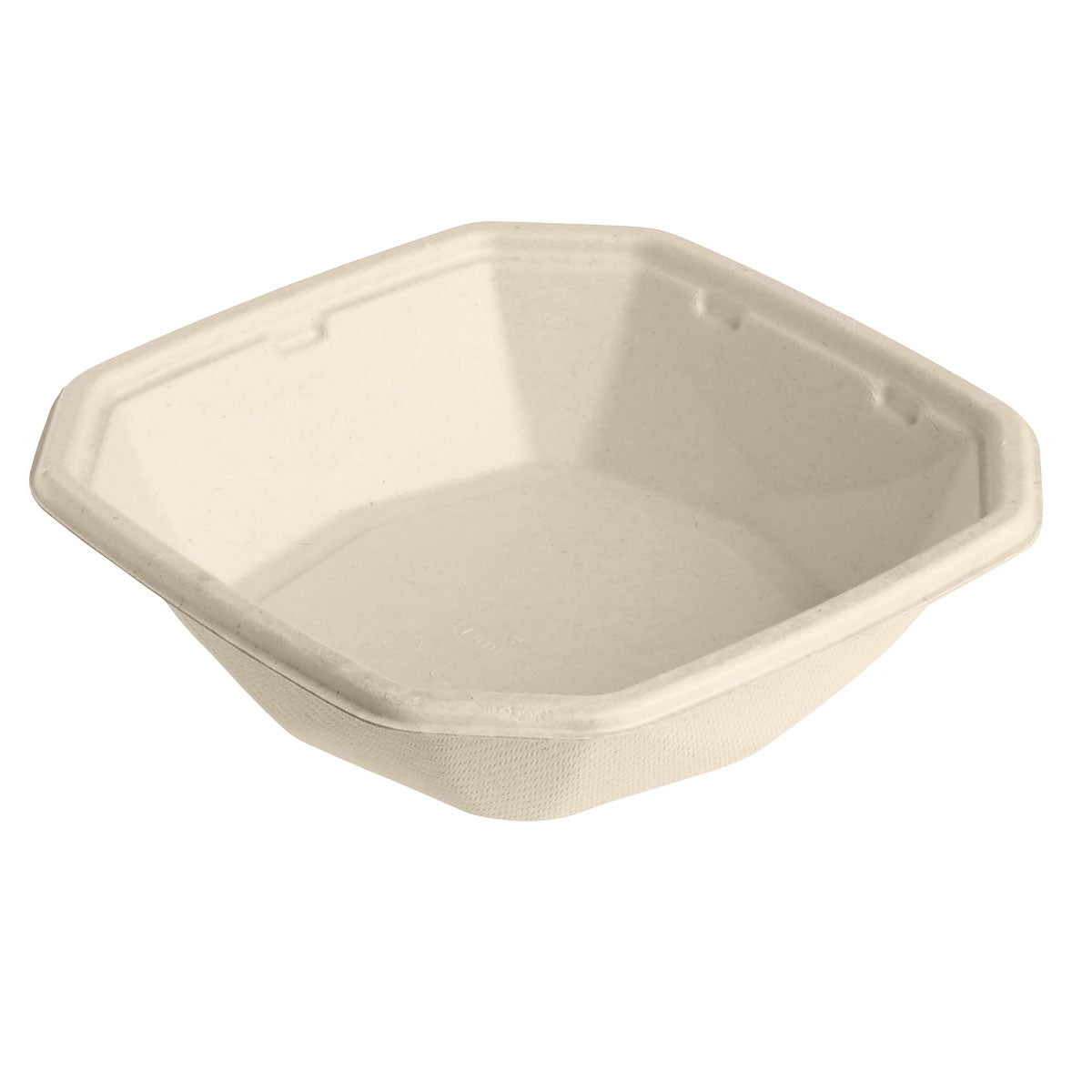 Auslaufartikel: Octabagasse Schale 400 ml Braun Bagasse 152x152x38 | Packung (50 Stück)