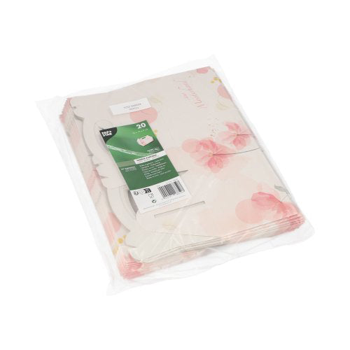 PAPSTAR 20 Gebäck-Kartons, Pappe eckig rosé mit Tragegriff