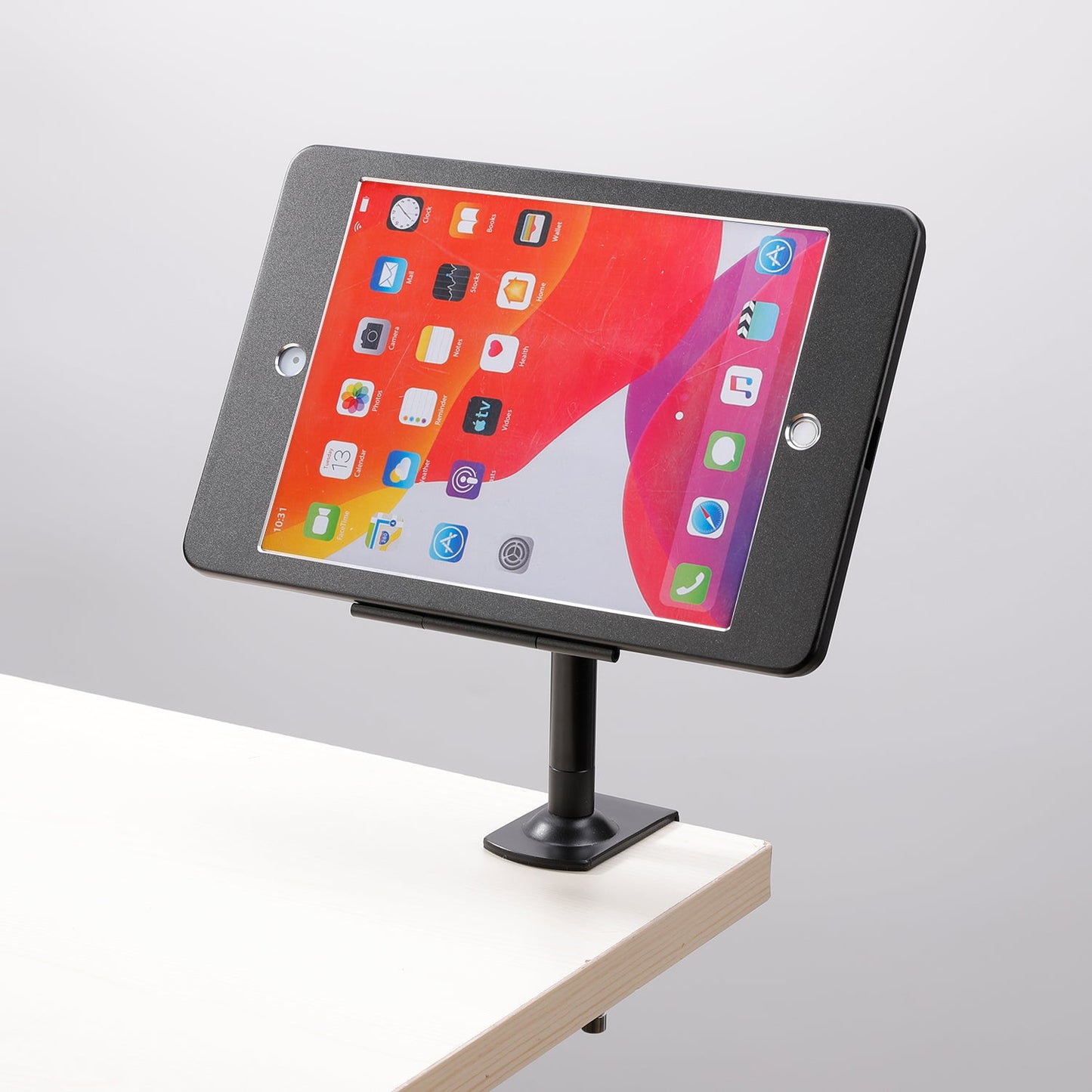 SYSTEM-S stöngfesting með lásfestingu úr málmi í svörtu fyrir iPad Pro 11"