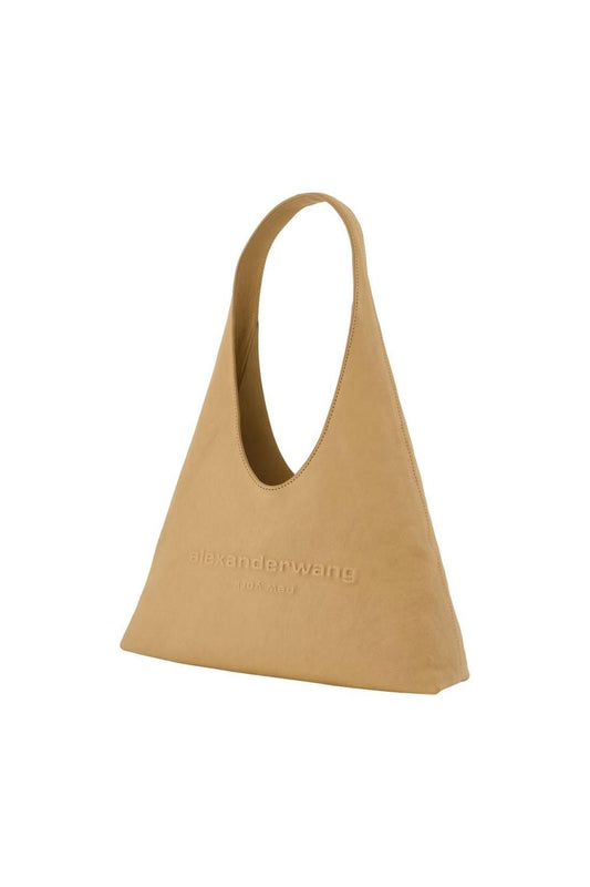 Pike Small Hobo Schultertasche - Alexander Wang - Leder - Beige