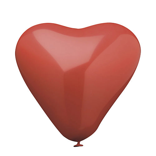 PAPSTAR Luftballons rot "Heart", Ø 30 cm, ideal für Feiern | Beutel (10 Stück)