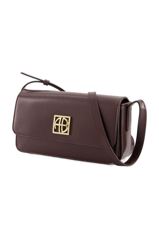 Elly Schultertasche - ANINE BING - Leder - Bordeaux