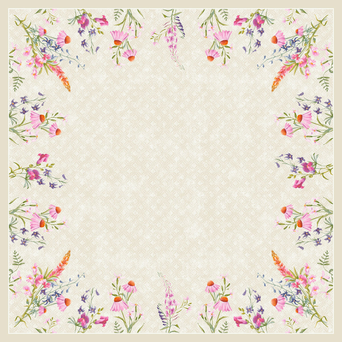 Dunicel-Mitteld. 84x84cm Floret | Karton (1 Packung)