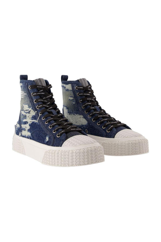 Sneakers The High Top - Marc Jacobs - Baumwolle - Blau