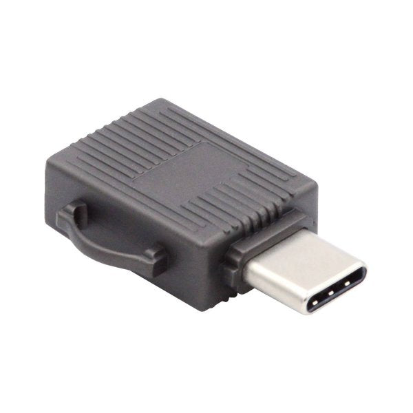 SYSTEM-S USB 3.1 Type C Micro SD kortalesari SDXC millistykki í gráu