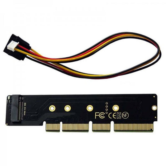 SYSTEM-S NGFF Adapter M.2 Key NVME AHCI SSD zu PCI E 3.0 35 cm Kabel für 110 80 mm SSD