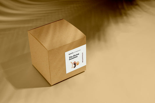 Guðdómlegt kvenlegt, handgert sojakerti