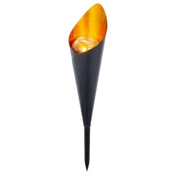 B-grade Lindby Jalf LED solar lamp, pedestal light, pedestal lamp, light, 6-piece set, dark grey