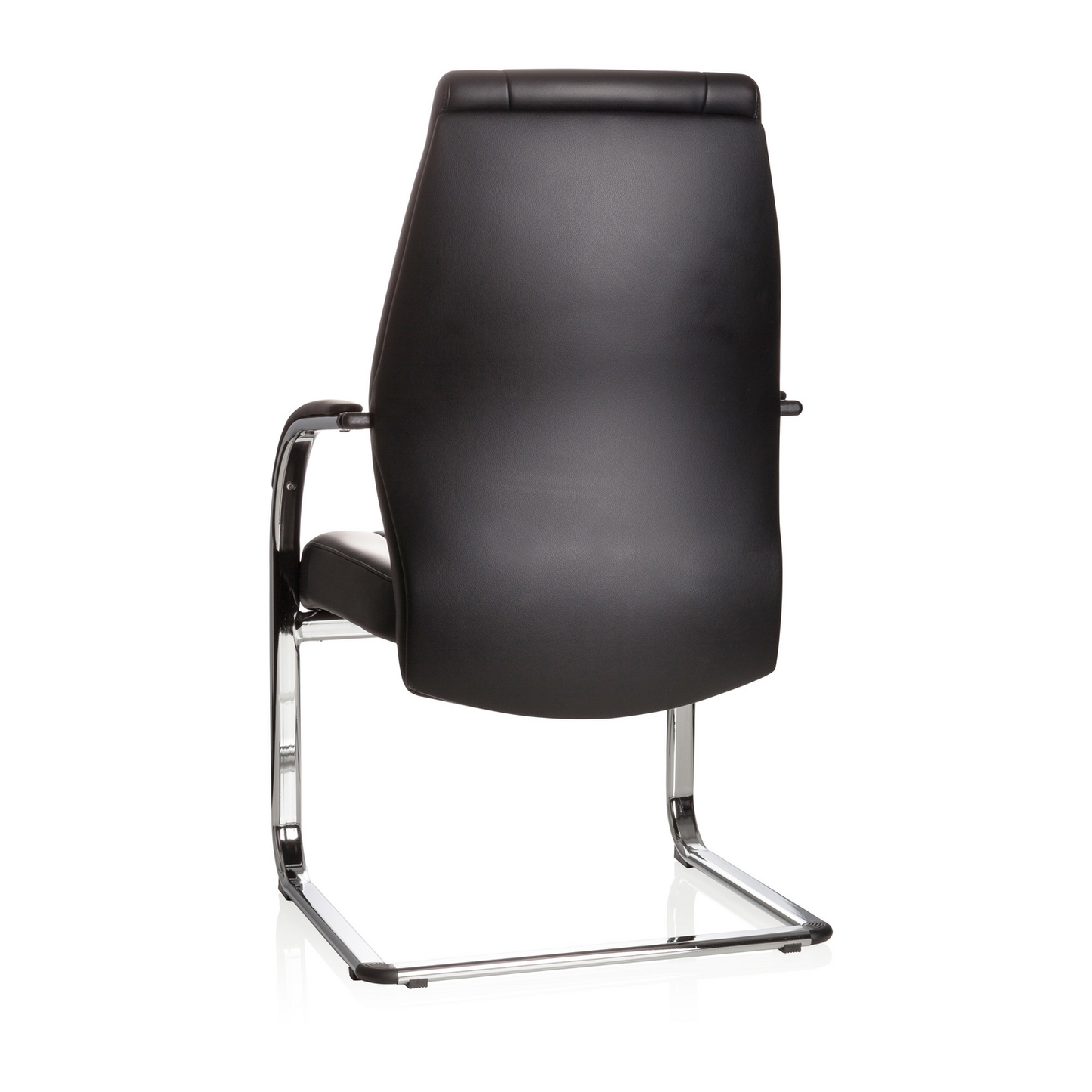 B-flokks Hjh skrifstofufundarstóll / sveifarstóll Vitoro V gervileður, svartur