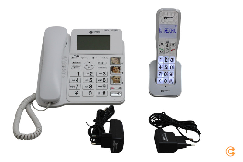 B-stock Geemarc AMPLIDECT 595 COMBI corded telephone for seniors, DEFECTIVE