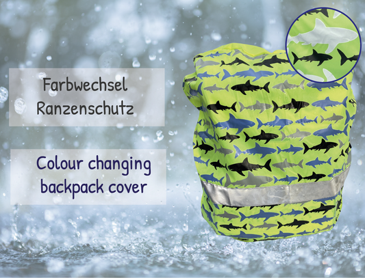 Children's color-changing satchel protector - shark