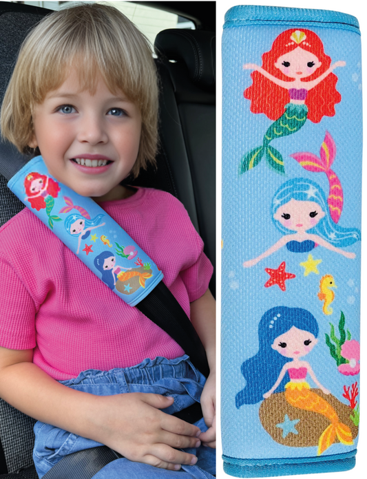 Car seat belt protector mermaid