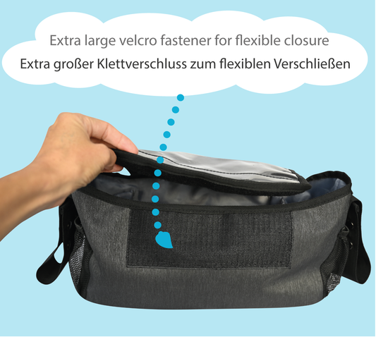 Baby stroller bag with smartphone pocket