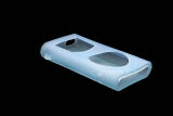 System-S Skin hlífðarhulstur úr bláu sílikoni fyrir Apple iPod Mini