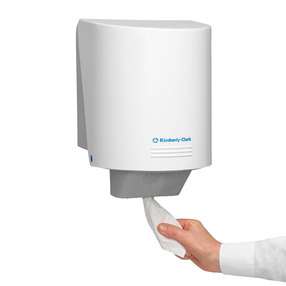 WypAll® L20 Papierwischtuch für Instandhaltungsarbeiten - Zentralentnahme / Weiß - 6 Rolls x 400 Sheets | Karton (6 Rollen)