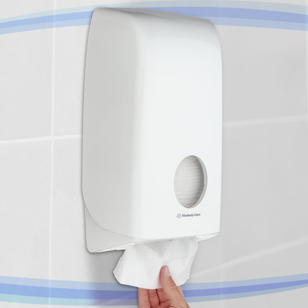 Aquarius™ Toilet Tissue Dispenser - White - 1 Dispenser | Carton (1 Dispenser)
