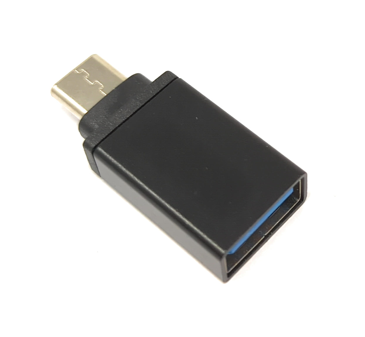 SYSTEM-S USB 3.1 millistykki af gerðinni C karlkyns í 3.0 A kvenkyns snúra í svörtu