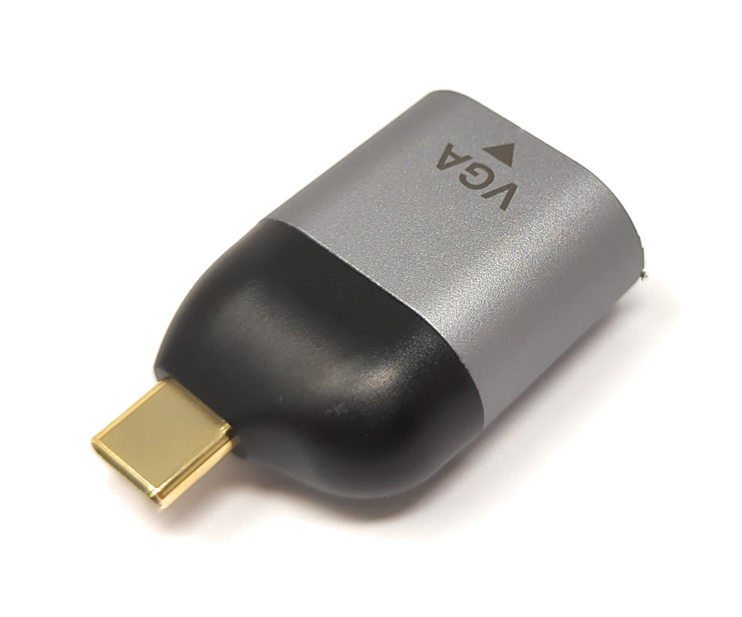 SYSTEM-S VGA millistykki kvenkyns í USB 3.1 Type C karlkyns snúru í gráu