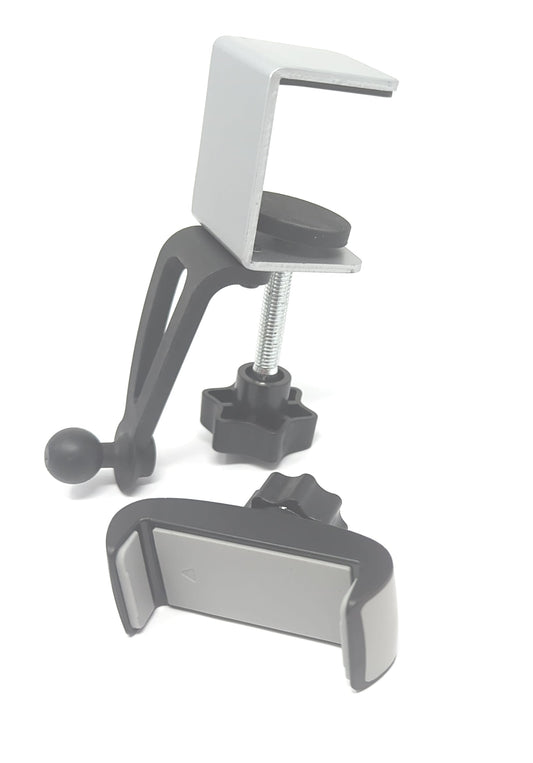 SYSTEM-S Smartphone Holder for Shelves and Tables in Black