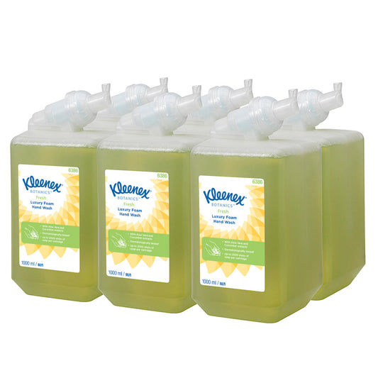Kleenex® Botanics™ Luxury Foam Hand Wash - 1 Liter Kassette / Grün /1 Ltr - 6 Cassettes | Karton (6 Kartuschen)