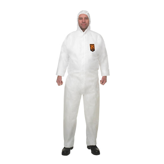 KleenGuard® A20 Atmungsaktiver Schutzanzug gegen Partikel - mit Kapuze / Weiß