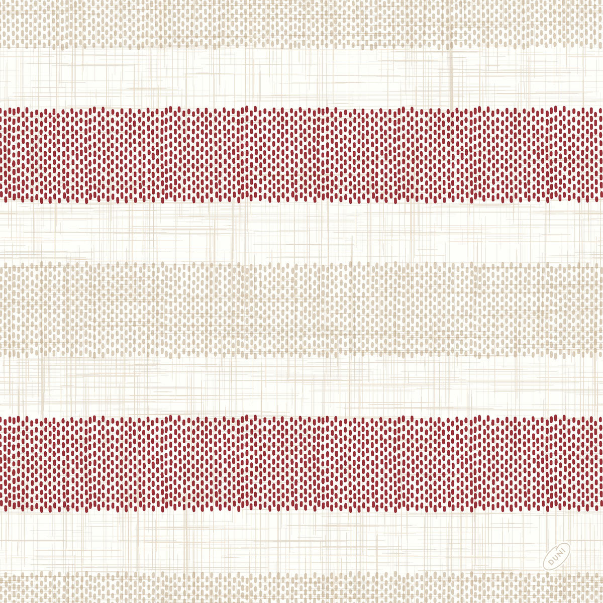 Zellt Servietten 40x40 cm Klassik Rigato bordeaux | Packung (50 Servietten)