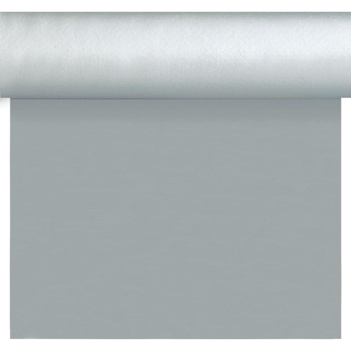 Dunisilk Tete a Tete 0,4x24m silber - Hochwertige Tischdecke | Packung (1 Stück)