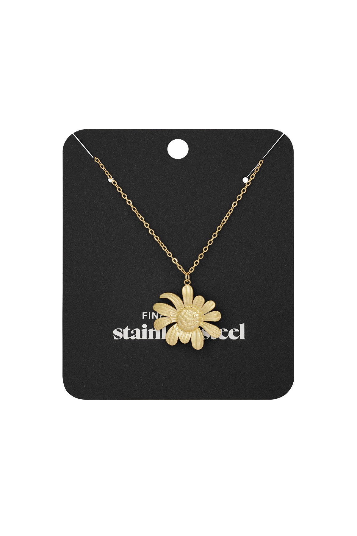 Halskette „Happy Daisy“ – Goldfarbe - Goldfarbefarbe