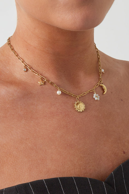 Halskette „Eternal Glow“ – Goldfarben