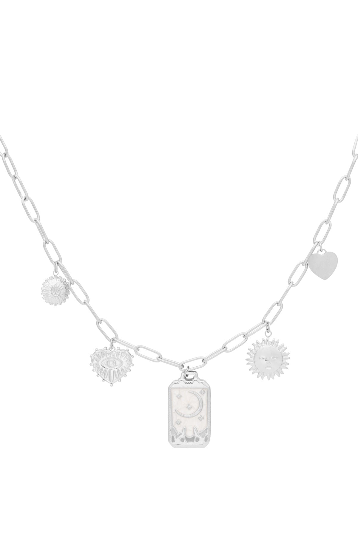 Charm-Halskette magischer Mond - Goldfarben