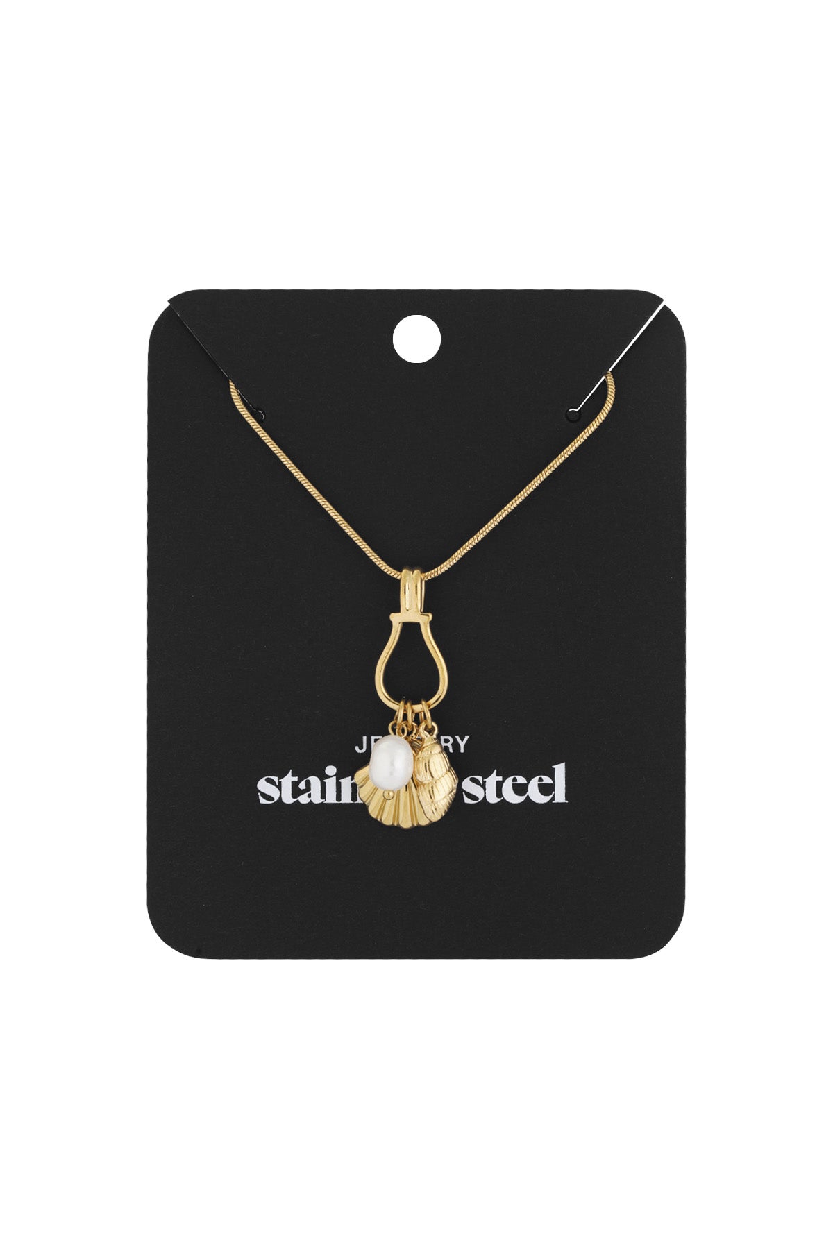Muschelgeheimnisse-Halskette - Goldfarben