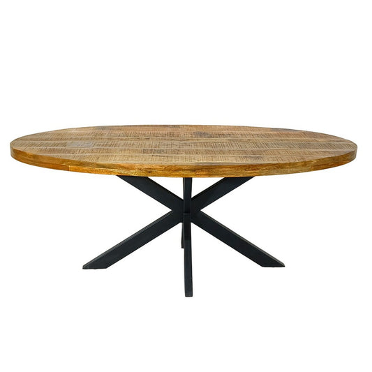 Dining table - oval 190x100cm - dining room table - Liverpool - solid mango wood