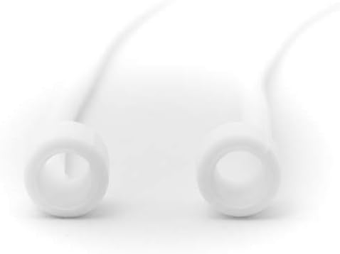 System-S 2x Silikon Halteband Holder für AirPods Kopfhörer in Weiß