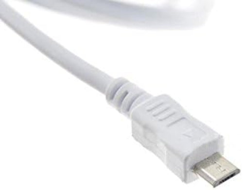System-S Micro USB 2.0 cable data cable and charging cable in white 140cm