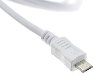 System-S Micro USB 2.0 snúra gagnasnúra og hleðslusnúra í hvítu 100 cm