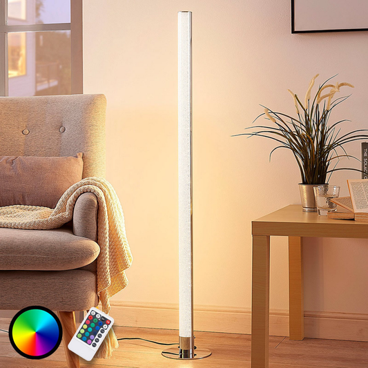 B-grade Lindby elongated LED RGB floor lamp Hadis floor lamp standing lamp light Dimm365