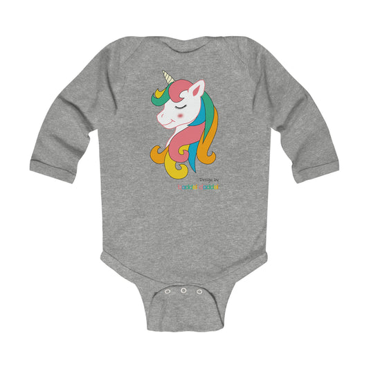 Langarm Body - Einhorn von baddeldaddel für Babys