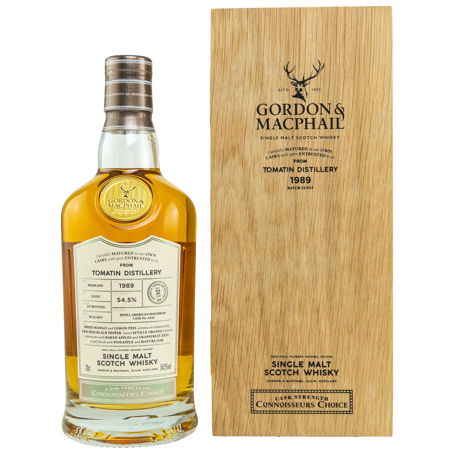 Tomatin 32 1989/2021 - Gordon & MacPhail Connoisseurs Choice - Refill American Hogshead