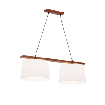 B-lager Euluna hengilampi Sweden hengilampi ljósalampi tveggja pera valhnetu Eich504