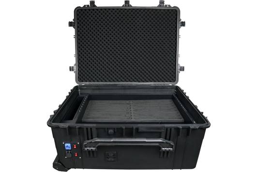 Good Connections Gc Aton2 T16 C spjaldtölvuhleðsluvagn fyrir 16 tæki með USB-C hulstri og tösku, á lager