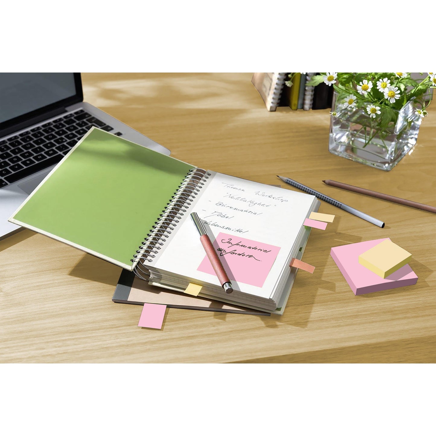 Post-it® Recycling Notes, 76 mm x 127 mm, 100 Blatt/Block, 100% PEFC