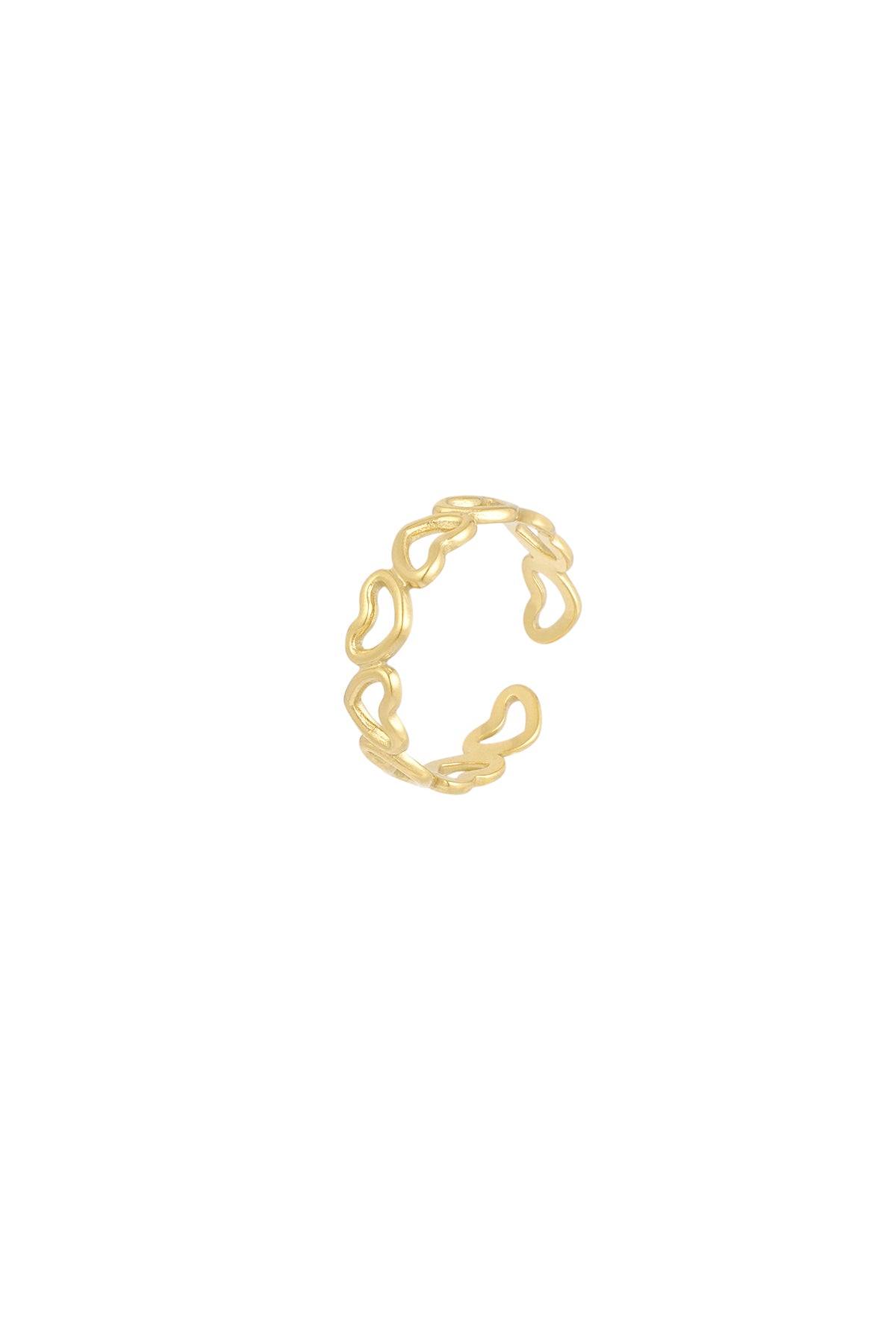 Ring „Love“ – Goldfarbe - Goldfarbefarbe