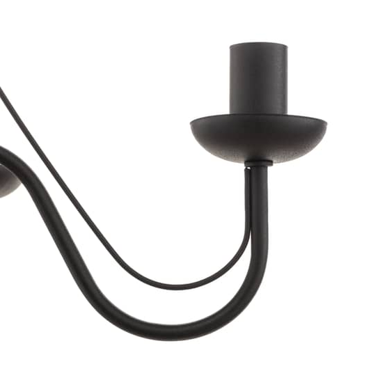 B-grade Euluna chandelier lamp light living room lamp Malbo five-light E14 black