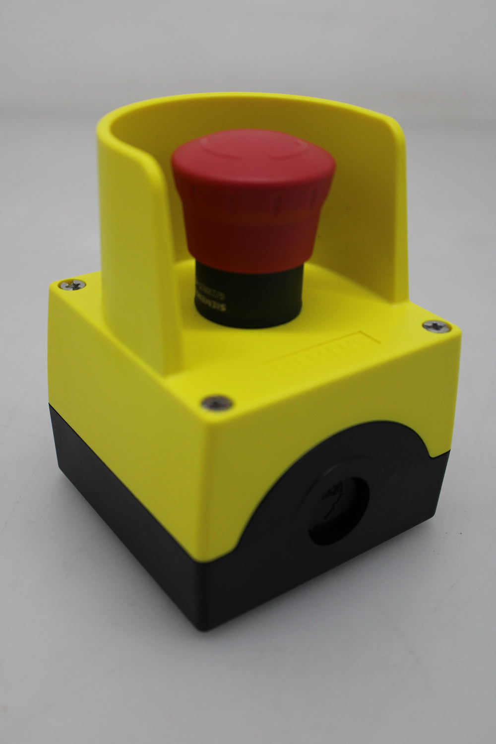B-Ware Siemens Pilztaster Im Gehäuse Schutzkragen Befehlsgeräte Gelb Drehentriegelung