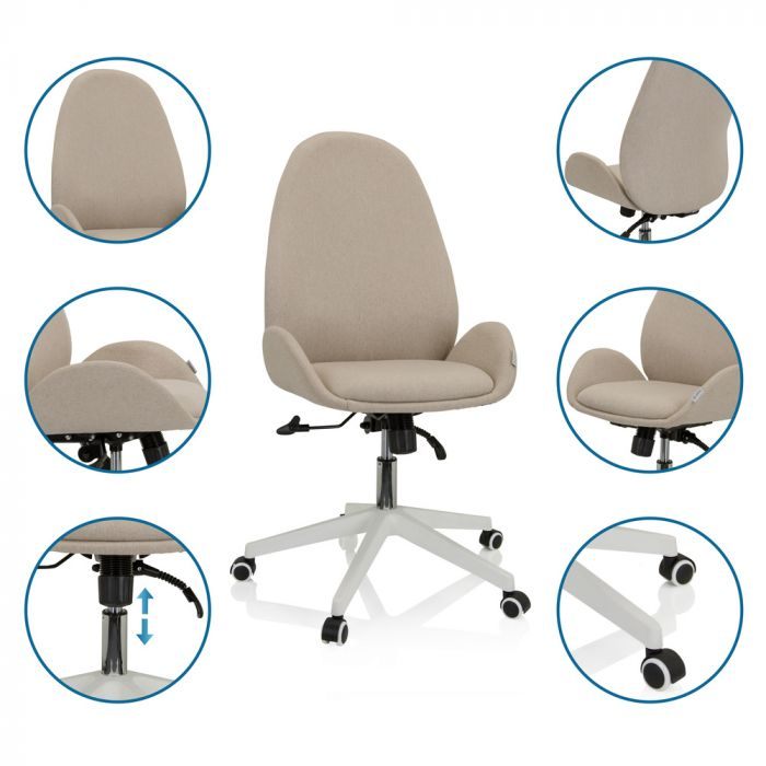 B-stock Hjh Office Avea I Home Office Chair Aqua Chair Furniture Computer Chair Seat