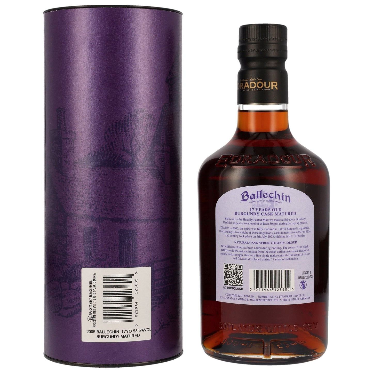 Ballechin 17 - Burgundy Wine Casks #327-334