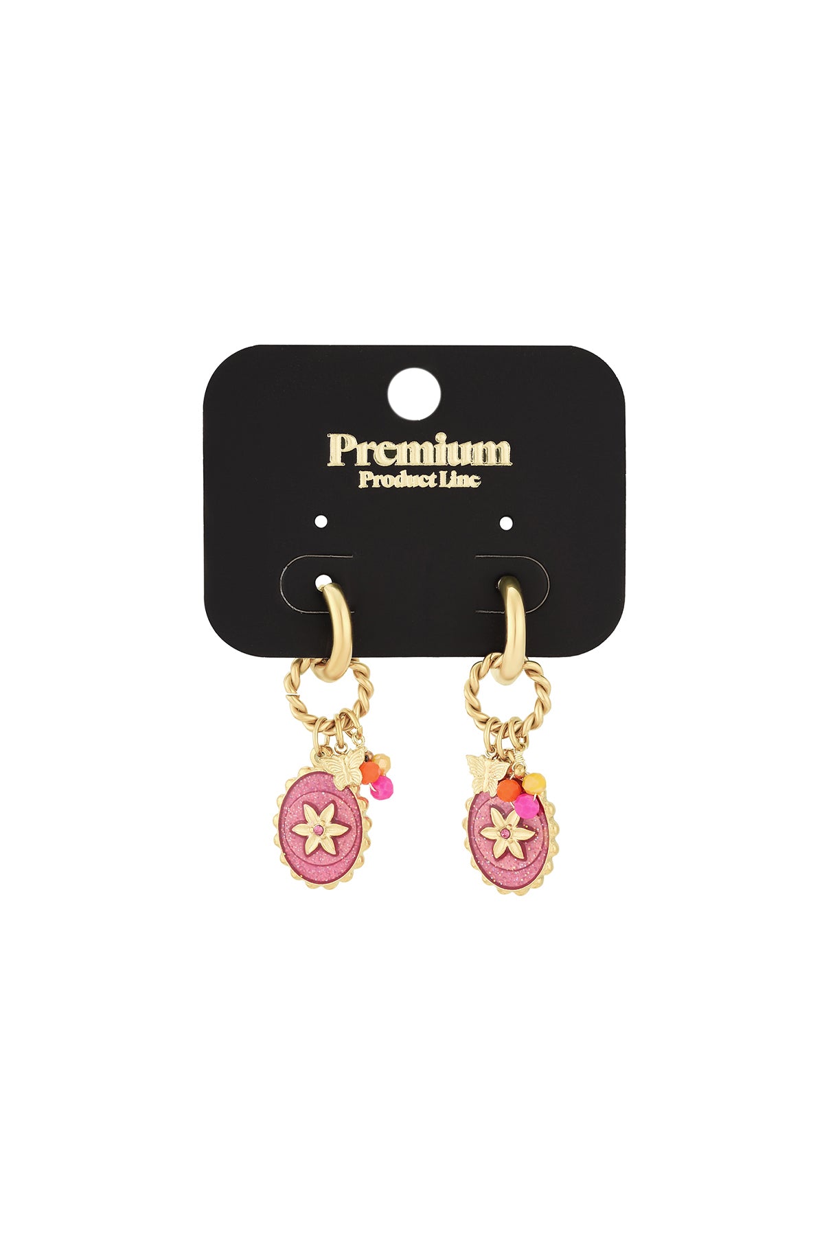 Pink Stardust Ohrringe - Goldfarben